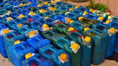 ضبط صاحب مصنع كرتون بحوزتة 1000 لتر سولار مدعم