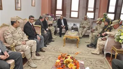 محافظ بني سويف يستقبل رئيس الهيئة الهندسية للقوات المسلحة