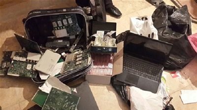 ضبط شبكة لتمرير المكالمات الدولية بالقاهرة