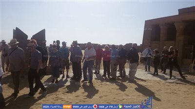 تزامنًا مع زيارة ميركل.. وفد ألماني يزور المنطقة الأثرية بتونا الجبل بالمنيا (صور)