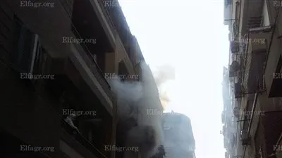 اندلاع حريق في شقة بشارع سليمان جوهر بالدقي (صور)