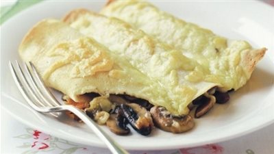 طريقة  سهلة لعمل الكريب بالمشروم