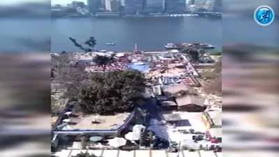  المشاهد الأولي لهدم كافيه 