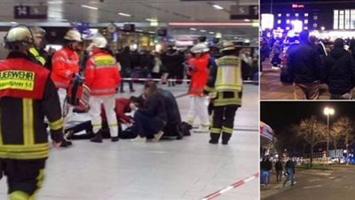  الصور الأولى للهجوم الذي نُفذ قرب محطة قطارات دوسلدورف بألمانيا 