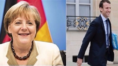 ميركل تلتقي ماكرون مرشح الوسط للانتخابات الفرنسية في برلين