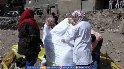 بدء عملية تغليف تمثال رمسيس في المطرية (فيديو وصور)