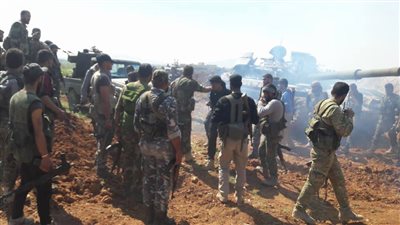 (بالفيديو) الجيش السوري يواصل تمهيده الناري نحو مواقع 