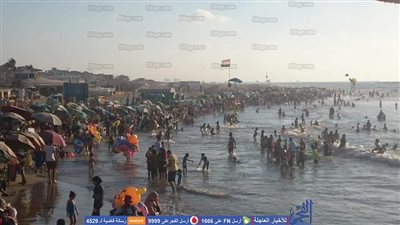 رأس البر ترفع حالة الطوارئ بعد كثافة الإقبال على الشواطئ (صور)