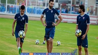 تدريبات خفيفة للزمالك قبل مباراة بتروجت