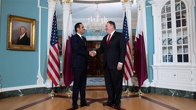 وزير الخارجية القطري يبحث مع نظيره الأمريكي دعم العلاقات وتطورات المنطقة