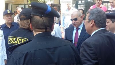 مدير أمن الجيزة يتفقد الخدمات المكلفة بتأمين حديقة الحيوان (صور)