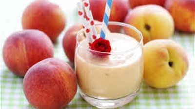 طريقة تحضير خوخ بالزبادي