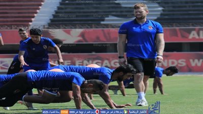 تدريب قوي للغائبين عن الأهلي أمام حرس الحدود