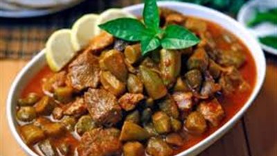 طريقة تحضير صينية البامية باللحم