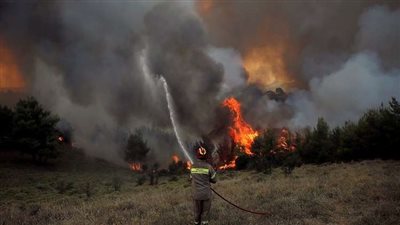 قبرص ترسل مساعدات إنسانية لسكان إقليم أتيكا اليوناني على خلفية الحرائق  