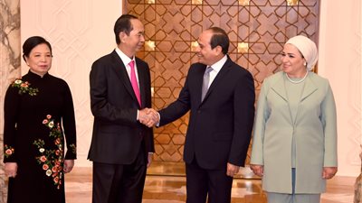 بيان مشترك لمصر وفيتنام حول زيارة تران داي كوانج للقاهرة