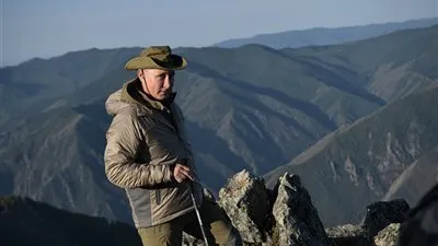  الرئيس الروسي يقضي عطلته في جبال 