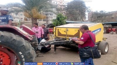 تسليم  ٧٣ معدة وفتح ٢٩ موقعا لجمع قش الأرز وشن حملات توعية بـ