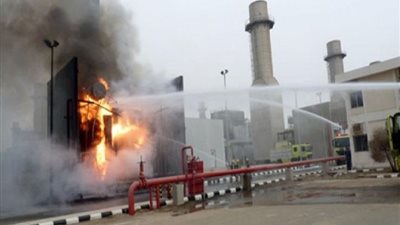السيطرة على حريق محطة كهرباء في منشأة القناطر