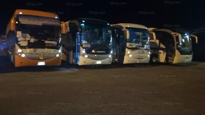 عودة أول أفواج الحج البري لميناء نويبع (صور)