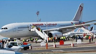 الحطوط التونسية تتلقى إنذارا بوجود قنبلة بطائرة قادمة من جدة‎