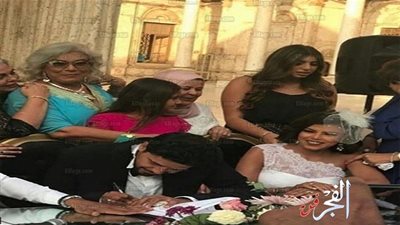 عاجل.. شاهد الصور الكاملة لعقد قران ناهد السباعي 