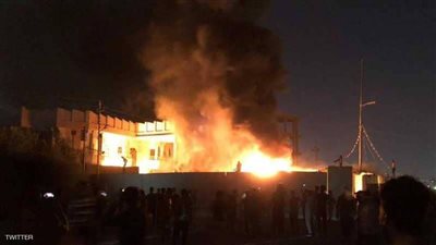 عاجل.. حرق منزل وزير الاتصالات العراقي القيادي في منظمة 