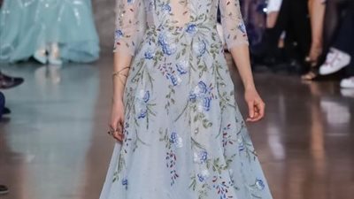 موديلات فساتين خطوبة باللون الأزرق (صور)