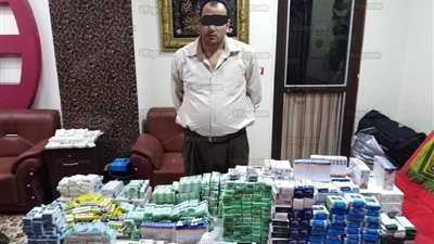 ضبط صيدليان يتاجران في المواد المخدرة وبحوزتهما كميات كبيرة في كفر الشيخ (صور)