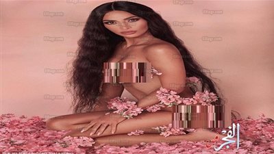 فقط الورود تغطي كيم كارداشيان في أحدث جلسات تصويرها (صور)