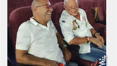 شريف منير ونجيب ساويرس في التحضيرات الأخيرة لحفل افتتاح مهرجان 