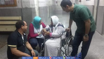 التدخل السريع ينقذ سيدة من شارع مظلم في حلوان (صور)