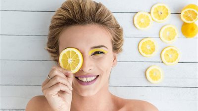 ماسك اللميون للتخلص من الكلف والبقع السوداء