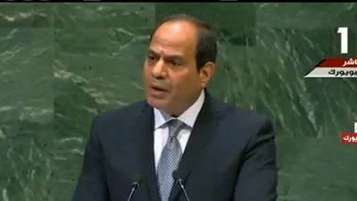 عاجل.. الرئيس السيسي: يد العرب ممدودة لحل القضية الفلسطينية (فيديو)