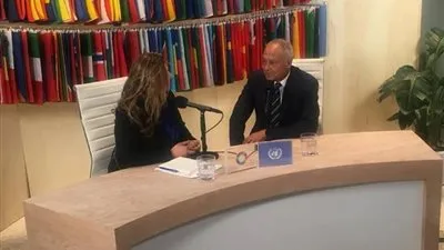 القناة التليفزيونية للأمم المتحدة تجري حوارًا مع أمين عام الجامعة العربية