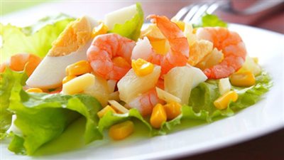 مكونات سلطة الجمبري