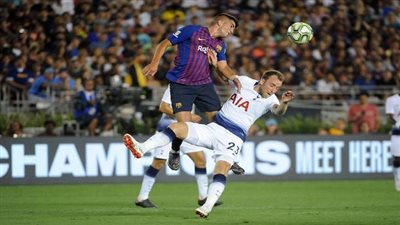 قناة مفتوحة تنقل مباراة برشلونة ضد توتنهام بدوري أبطال أوروبا