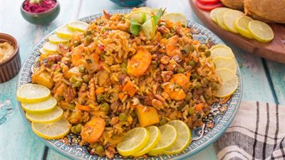 طريقة عمل برياني بالجمبري 