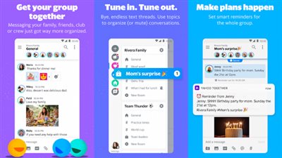Yahoo Together.. تطبيق مراسلة جماعي جديد على أندرويد وiOS