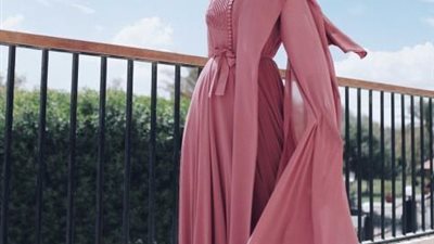 فساتين سهرة للفتاة المحجبة.. موضة 2018 (صور)