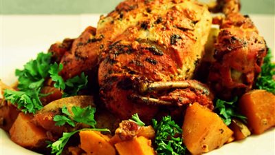 طريقة عمل صدور الدجاج بالخضار