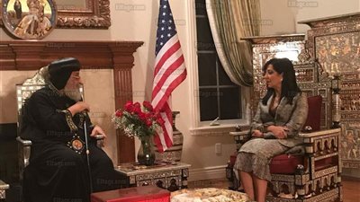 البابا تواضورس يستقبل قنصل مصر بلوس أنچلوس