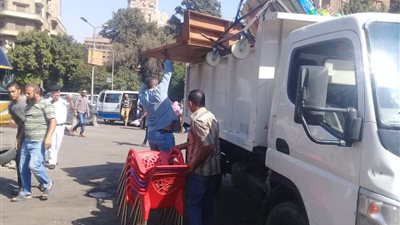 إزالة الإشغالات بـ4 مناطق في الجيزة