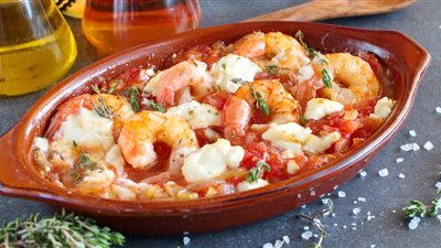 طريقة عمل الجمبري بالصوص الأحمر