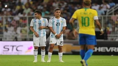 صور مباراة البرازيل والارجنتين في السوبر كلاسيكو