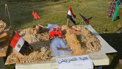 جامعة الفيوم تنظم مسابقة أفضل ماكيت عن انتصارات أكتوبر (صور) 