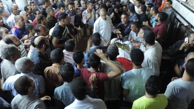 في جنازة عسكرية.. أهالي الخانكة يودعون شهيد الواجب بسيناء (صور)