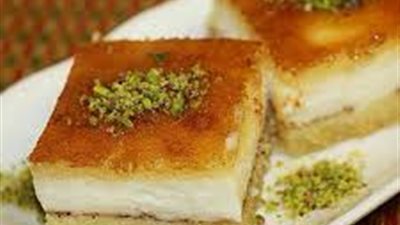 طريقة عمل بسبوسة بالقشطة