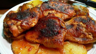 طريقة عمل دجاج بالبطاطس لرجيم صحي