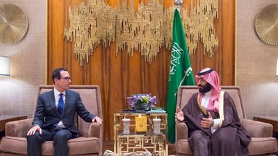 واس - السعودية | ولي العهد يستقبل وزير الخزانة الأمريكي
